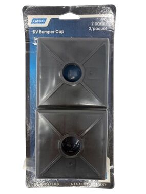 Camco RV Bumper Cap 2-Pack in Black